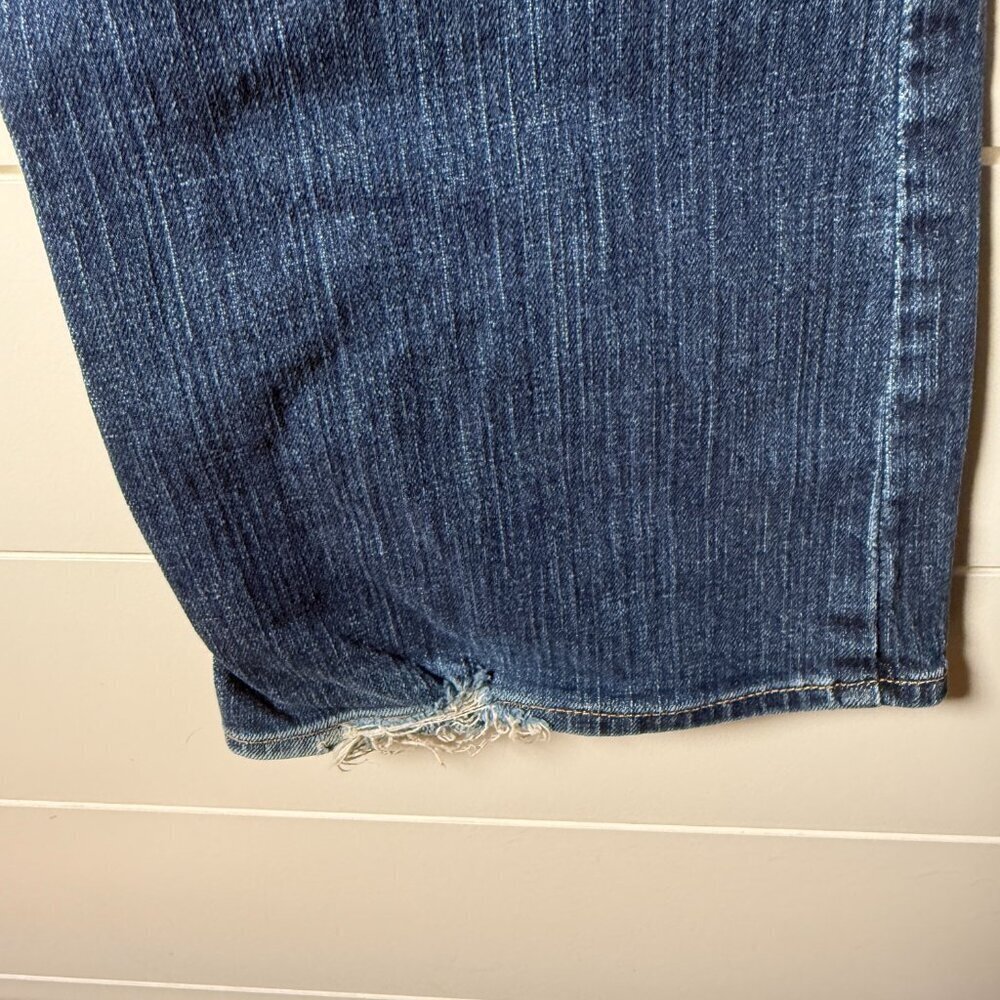 Eddie Bauer Denim Blue Jeans Classi Fit Size 8 Short Specially Dyed - Picture 10 of 11